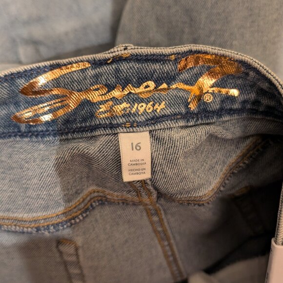 Seven7 Women's Jeans Slim Flare Size 16 - Picture 16 of 16